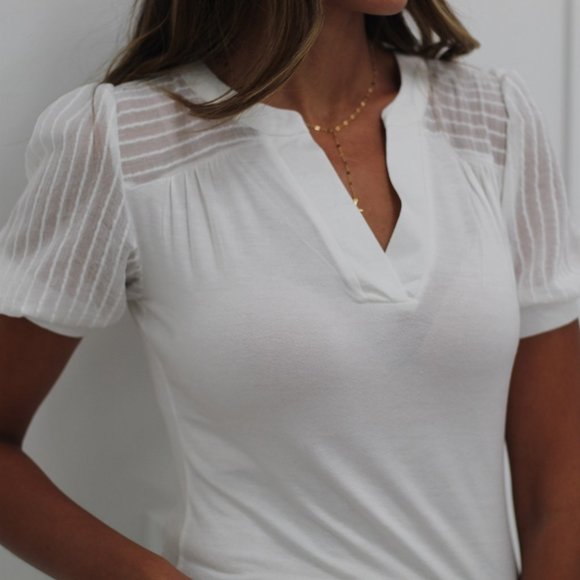 Puff Sleeve Top - Picture 1 of 8